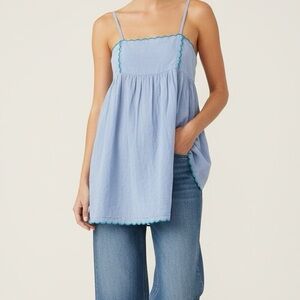 Urban Outfitters Light Blue Dress with Teal Trim